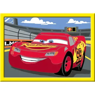 Ravensburger Lightning McQueen Malen nach Zahlen 10 St. mehrfarbig