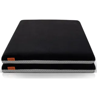 Sitzkissen Outdoor für Gartenstuhl & Balkon – Dickes Memory Foam Stuhlkissen 40x40 cm – Bequem, Rutschfest & Formstabil – Rund & Eckig als 2er oder 4er Set wählbar – Esszimmer Küche – OEKO-TEX