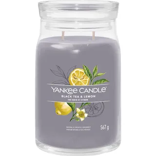 Yankee Candle Black Tea & Lemon Duftkerze 567 g gelb