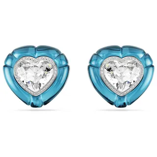 Swarovski Ohrclips Dulcis blau rhodiniert 2,6 x 2,8 cm