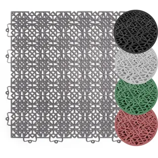 Andiamo »Terrassenfliesen Terra Sol, Made in Swiss« Packung, 35 Stk. tlg. Outdoor Klickfliesen, 38x38 cm, Set mit 1 qm, 2 qm, 5 qm, UV-beständig,