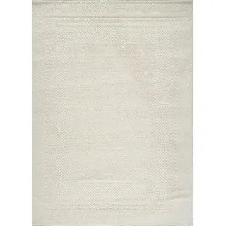 Livabliss Kurzflorteppich Ambre 160/213 cm Elfenbein , Weiß , Textil , Grafikmuster , Rechteckig , 160x213 cm , Oeko-Tex® Standard 100 , in verschiedenen Größen erhältlich , Teppiche und Böden, Teppiche