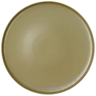 ASA COPPA MISO Essteller Porzellan Matt Gelb, Durchmesser: 26,5cm, Spül- Mikrowellen- Gefrier- und Ofengeeignet, 19160194