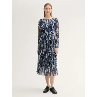 Tom Tailor Printed Mesh Langarm-midikleid Organic Shapes Design 34
