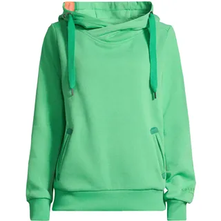 Kapuzenpullover SALZHAUT "Hoodie SÜNN", Damen, Gr. 3XL, grün (apple grün), Obermaterial: 55% Baumwolle CO. 45% Polyester PES., Pullover Kapuzenpullover