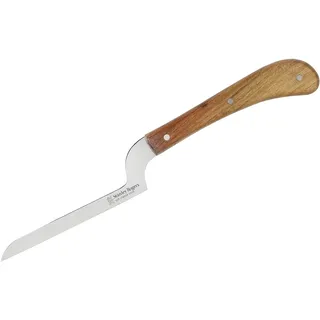 Stanley Rogers Weichkäsemesser 24 cm Pistol Grip, hochwertiges Käsemesser, Käseschneider ideal für weichen Käse, Messer mit Edelstahlklinge, langlebiges Käsebeil (Farbe: Silber/Braun)
