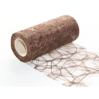 None 25 m x 20 cm Sizoweb® Vlies Original Tischband Tischläufer Dunkelbraun Schokobraun braun für Hochzeit, Weihanchten ...