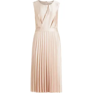 Chiffonkleid BETTY & CO "Chiffonkleid mit Plissee", Damen, Gr. 40, EURO, grau, Obermaterial: 97% Polyester PES. 3% Elasthan EL., Kleider Chiffonkleid