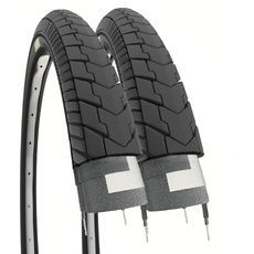 ECOVELO 2 Copertoni 24 X 1.75 Reifen schwarz Fahrrad 24x1.75 (47-507), Einheitsgröße