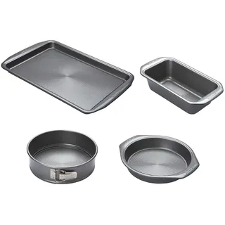 Circulon Momentum 4-teiliges Backformen Set mit Antihaftbeschichtung - Backblech, Kastenform, Springform, Tarteform - Spülmaschinenfest - PFOA-frei mit lebenslanger Garantie