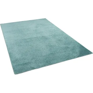 Snapstyle Hochflor Velours Teppich Luna Mintgrün 200x200cm