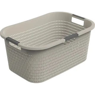 Rotho Wäschekorb Country 40 l Cappuccino