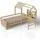 Kinderbett Yari 90 x 200 cm Kiefer massiv beige beige