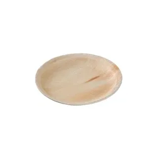 Greenbox BIOZOYG Palmware Hochwertiges Palmblattgeschirr I 200 Stück Palmblatt Teller rund Ø 25 cm I Bio Einweggeschirr biologisch abbaubar Partygeschirr