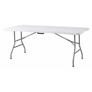 greemotion Biertisch San Remo Bierzelttisch klappbar Grau Kunststoff 180x74x74 cm