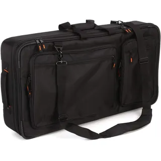 Gator Cases Club Series DJ-Koffer-Rucksack mit verstellbarem Innenraum und Leuchtend orangem Innenfutter; passend für 27"-Controller (G-CLUB-CONTROL-27BP)