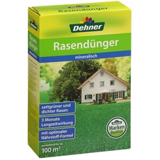 Dehner Rasendünger mit Langzeitwirkung, mineralisch, 2.5 kg, für ca. 100 qm