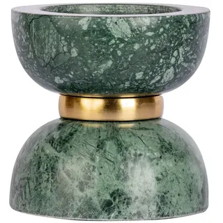 Kayoom Kerzenhalter »Kerzenhalter Satori 125« Dekorative Kerzenhalter aus Marmor mit Metall-Ring, grün