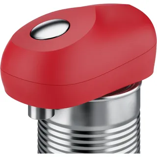 Arendo - Elektrischer Dosenöffner mit automatischer 360° Drehung Konservenöffner mit Start & Stopp Funktion für alle Dosengrößen Automatikstopp Praktischer Küchenhelfer - Rot