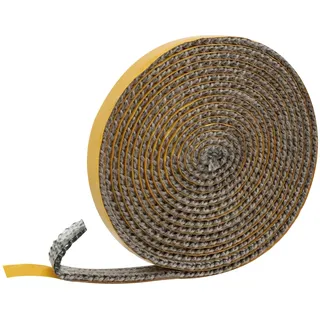 VMUTGA Kamin Dichtband, Dichtungsband Selbstklebend Kamindichtung Ofen Dichtschnur Glasgewebe Ofendichtband Hitzebeständiger Ofendichtschnur für Kaminofen Ofenrohr Kamintür Holzöfen (3mm x 10mm x 3m)
