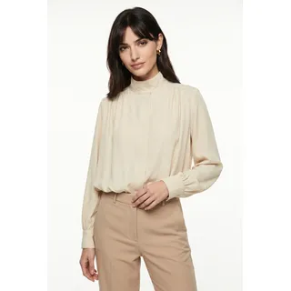 Jackenblazer BOSS ORANGE "Jolea Premium Damenmode", Damen, Gr. 38, light, pastel gelb 742, Web, Obermaterial: 75% Viskose, 25% Polyester, unifarben, relaxed fit hüftlang, Manschette mit Druckknopf,mit Schlitz, Blazer Jackenblazer, mit Ballon-Saum, Relaxed Fit