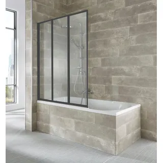 WELLTIME »Nassau« 3 Stk. tlg. Badewannenfaltwand, Spritzschutzwand für Badewanne, Glaswand,