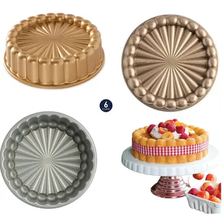 Nordic Ware Charlotte: Kuchenform Kegelbund Cake 6cups (1,42Lt) cm.22 Made USA