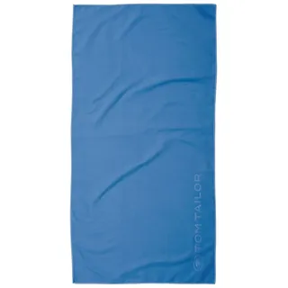 Tom Tailor Unisex Mikrofaser Fitnesstuch, 70x140 cm, blau, Uni, Gr. 70X140