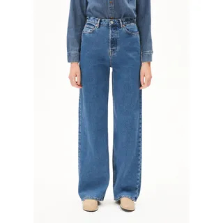 ENIJAA HIGH WAIST WIDE JEANS | 100% recycelte Baumwolle Non Stretch - blau (27-32)