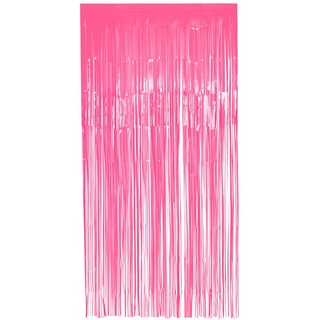 Boland - Folienvorhang neon, 200 x 100 cm, Partydeko für Silvester, Hochzeit oder Geburtstag, Dekoration, Lametta Vorhang