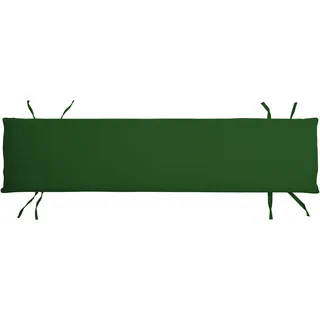 Teako Design Bankauflage 150x40 cm für Gartenbank Ferrara – Komfortables Sitzkissen für Outdoor-Möbel, Polsterauflage mit robustem Bezug, waschbar (Grün) - Grün