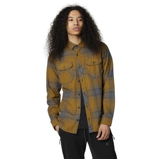 Fox Racing Herren Traildust 2.0 Flannel Button Down Shirt, Caramel, S EU