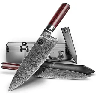 Kai Shun Kohen Anniversary Set Kochmesser Allzweckmesser - Rot, Schwarz