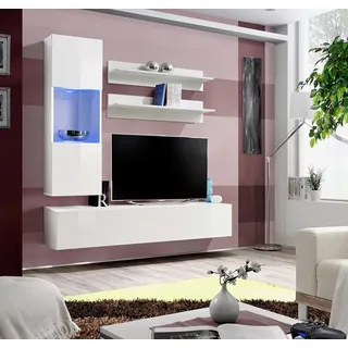 Luxus tv -Ständer Wohnzimmer rtv Lowboard Designer Wandregale Wohnwand Neu - Schwarz