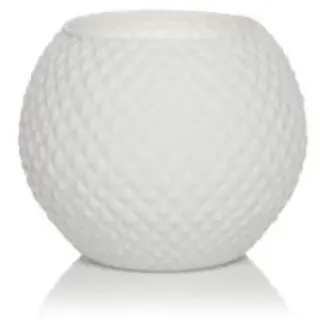 Vacchetti Giuseppe L.Basic Seide Weiß Vase Kugel D.16