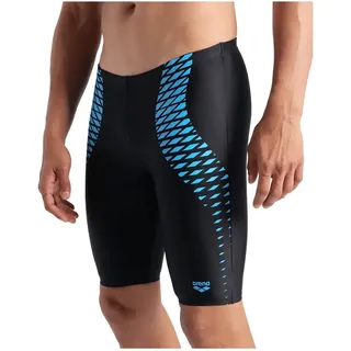 Arena Badehose ARENA "arena Feel Herren Openings Jammer Badehose", Herren, Gr. 7 (XL), N-Gr, schwarz (schwarz, turquoise), Obermaterial: 80% Polyamid, 20% Elasthan, Badehosen Badehose