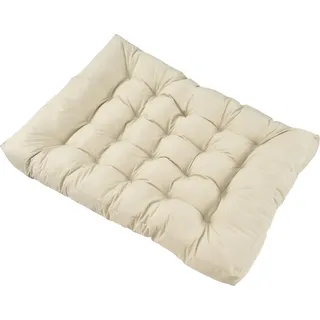 [en.casa] Sitzkissen für Palettenmöbel Comfy 80x120x12 cm Beige