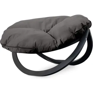 KONSIMO Moderner Gartenstuhl "GEKKO", grau, Hölz, Modern Design, 119x65x100 cm - Grau