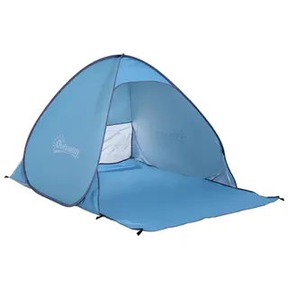 Outsunny Strandzelt Strandzelt Pop-Up Zelt Aufstellzelt Campingzelt automatisch 2 Farben 1X-6L36-FACK - Blau