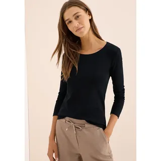 Cecil Basic Langarmshirt Black XS