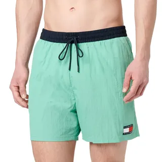 Tommy Hilfiger Herren Badehose Medium Drawstring mit Tunnelzug, Grün (Fort Green), XXL