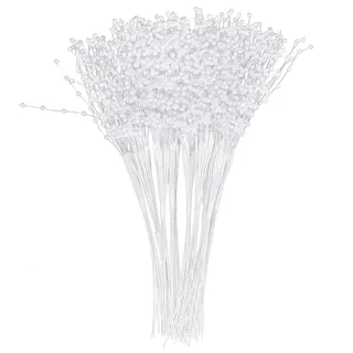 100pcs langlebige robuste künstliche Glitter Berry Stem Ornamente Perlen Sticks Glitzernde Zweige Weihnachten für Weihnachtsbaum kleine Vase Garten Hochzeitsfeier