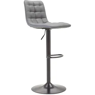 Livetastic Barhocker , Grau, Schwarz , Metall, Textil , Füllung: Schaumstoff , Drehteller , 42x109.5x52 cm , Sitzfläche 360° drehbar , Esszimmer, Barmöbel, Barhocker