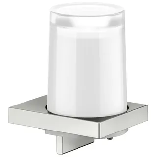 KEUCO EDITION 11 Seifenspender, Echtkristall-Stulpglas, 180 ml, 11152069000, Farbe: Edelstahl-finish