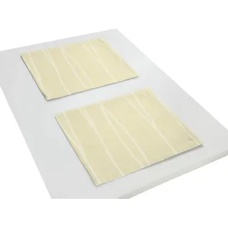 Platzset WIRTH "LANGWASSER" Gr. 1, beige, B:40cm L:35cm, Obermaterial: 60% Polyester, 40% Polyacryl, Platzsets, Platzset