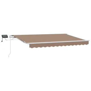 vidaXL Ausziehbare Markise Taupe 300 x 250 cm Stoff und Aluminium - Taupe