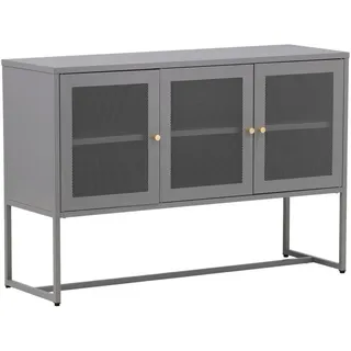 Livetastic Sideboard , Hellgrau , Metall , 120x80x40 cm , stehend , Kleinmöbel, Kommoden, Sideboards