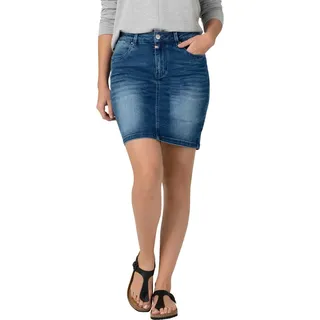 Timezone Damen Marahtz Skirt Rock, Rich Royal Blue Wash, 28W EU