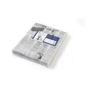 HENDI Fettdichtes Einschlagpapier, Zeitungsdruck, Stückzahl: 500 Blatt, 200x250mm