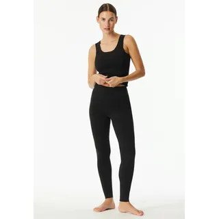 Leggings SCHIESSER "Invisible Soft Warming", Damen, Gr. 38, N-Gr, schwarz, Obermaterial: 60% Polyacryl, 30% Modal, 10% Elasthan, lang, Hosen Leggings, flache Nähte, wärmend